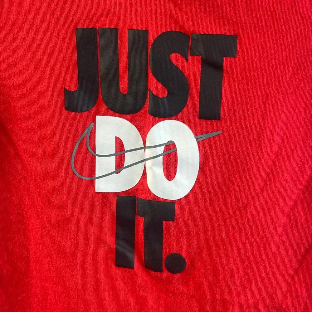 Nike Red Infant‎ Romper with Just Do It Print